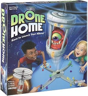 Drone Home — First Ever Game with a Real, Flying Drone — Great, Family Fun — for 2-4 Players — for Ages 8+